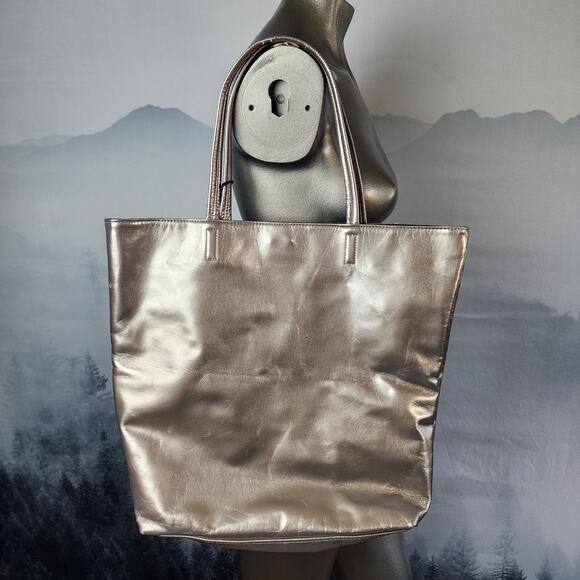 NWT DKNY Silver Skyline Shopping Tote / Sac / Shoulder Bag - Picture 3 of 8